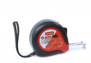 MAR-POL M51033 Svinovací metr, měřítko kovové 3m x 16mm měřící pásek