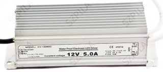 SZPILA CV-12060C LED DRIVER 60W NAPÁJECÍ ZDROJ 12V 5A pro LED pásy IP67