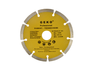 GEKO G00251 Diamantový kotouč na beton segmentový 125x22,2mm PROFI