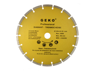 GEKO G00253 Diamantový kotouč na beton segmentový 230x22,2mm PROFI