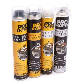 PRO-TECHNIK PPP75 Montážní PUR pěna 750ml 12ks na pistoli