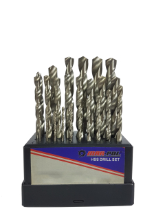 Mar-pol M22300 Sada vrtáků HSS 1-10mm vrtáky 19 ks 
