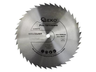 GEKO G00075 Pilový kotouč na dřevo 600mm 32mm 40T